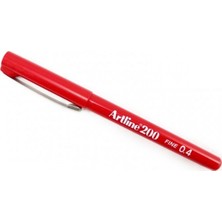 Artline Ek-200 0.4 mm Kırmızı Keçe Uç Kalem 1 Adet Renkli Yazım İçin İdeal Seçenek