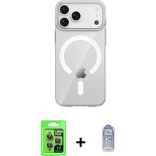 İlk El Grup Ieg™ iPhone 17 Pro Pusula Form Özel Seri - Siyah Joko Magic 5d Cam + Gri Raze Metal Kamera Lens