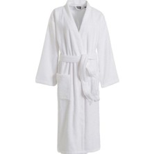 Nevresim Dünyası Pamuklu Tek Bornoz Beyaz Unisex