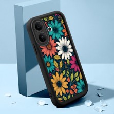 HONTINGA Vıvo V60 Lite ile Uyumlu Kılıfı Düşüme Önleyici Basitlik Anti Düşme Kamera Korumali Şirin Halı Siyah Desen Yumuşak Silikon Telefon Kılıfı Kadın ve Erkek Için Uygundur K2-0249