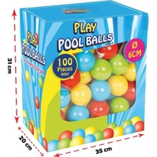Butik Mey Ithalat® 06 400 Oyun Havuz Topları Kutulu 6 cm 100 Lü