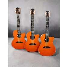 heptex Ahşap Üzeri Uvi Baskılı Oyuncak Gitar 3 Adet Eğlenceli Tasarım ile Çocuklar İçin