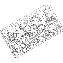 heptex 19 Mayıs Dev Rulo Boyama 4 60X110CM