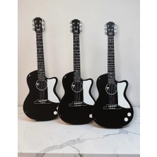heptex ﻿ahşap Üzeri Uv Baskı Gösteri Gitarı (Asma Ipi Dahil) 3 Adet
