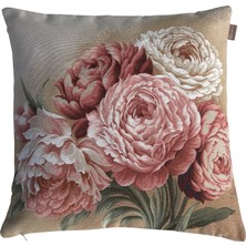 Believe Belıeve Goblen Kırlent 45 x 45 cm Çiçek Desenli  Kalite Malzeme ile Şık Dekorasyon
