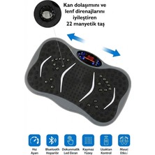 Konsol Plus 3D 5 Programlı Titreşimli Spor Kondisyon Fitness Egzersiz Aleti Vipration Plates Gri