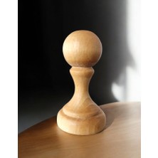 heptex 10 Adet Doğal Ahşap Kaşe Damga Mühür Sapı 42MM