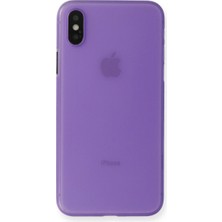 DS LLC Iphone Xs Max Kılıf Pp Ultra Ince Kapak - Mor