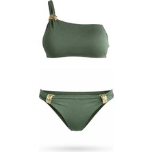 Sailor Moda Tek Omuz Özel Tasarım Bikini Takım