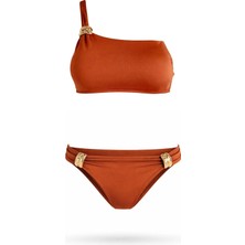 Sailor Moda Tek Omuz Özel Tasarım Bikini Takım