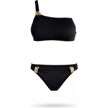 Sailor Moda Tek Omuz Özel Tasarım Bikini Takım
