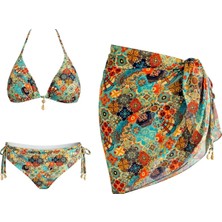 Sailor Moda Kısa Pareolu Brezilyan Bikini Takım