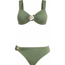 Sailor Moda Straplez Aksesuarlı Kadın Bikini Takım