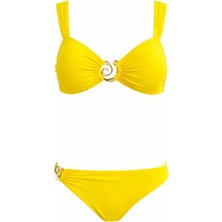 Sailor Moda Straplez Aksesuarlı Kadın Bikini Takım