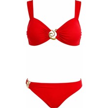Sailor Moda Straplez Aksesuarlı Kadın Bikini Takım