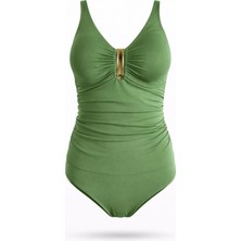 Sailor Moda U Aksesuarlı Kalın Askılı Mayo