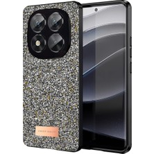 Elma Shop Onegif Note 14 Pro 5g Bright Simli Kapak - Gümüş