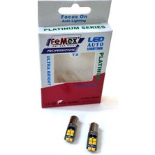 Femex Platinum H21W BAY9S 10 Smd Turuncu 3030 Chip LED Ampul Aktif Canbus
