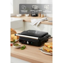 Sinbo SSM-2571 2000 W Tost & Izgara Makinesi – Döküm Plakalı Pratik Tasarım
