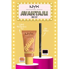 NYX Professional Makeup Nyx Buttermelt Glaze Spf 30 Cashew Butta + Nyx Epic Wear Liner Pitch Black