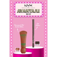 NYX Professional Makeup Nyx Smushy Matte Lip Balm Soft Smile + Nyx Epic Wear Liner Deepest Brown