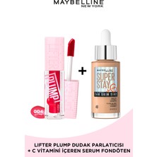 Maybelline New York Maybelline Lifter Plump 004 Red Flag + Maybelline Superstay Glow Tint 40