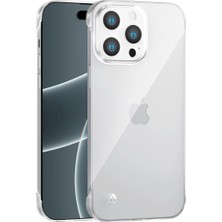 Vissona iPhone 14 Pro Max Şeffaf Kılıf Kamera Korumalı Sararmaz Sert Mika Yanları Açık