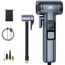 Senka Ally ST-5530 Dijital Şarjlı Araç Lastik Hava Şişirme Pompası Powerbank Pencere KIRICI-(1903)