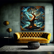 Şehzat Yaşam Ağacı Temalı Yüksek Çözünürlüklü Kanvas Tablo