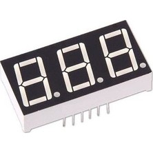 Motorobit 14MM 3'lü 7 Segment Display Model 5631BS Ortak Anot Kırmızı Renkli Özellikler