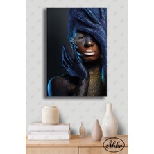 Şehzat Tekli Dikey Dekoratif Kanvas Tablo Kuaför Güzellik Merkezi Makyaj Salonu Duvar Tablosu