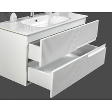 ACA Tasarım Vega 100 cm Banyo Dolabı Takımı Boy Dolaplı