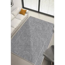 Lioara Home Gri Renk Dijital Baskılı Halı – Modern, Kaymaz Taban, Leke Tutmaz, Salon & Oturma Odası Için Halı