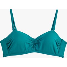 Koton Drapeli Çıkarılabilir Askılı Straplez Bikini Üstü