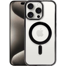 Iphone 15 Pro Max Kılıf Erozi Magsafe Kapak - Siyah