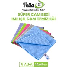 Pella Süper Cam Bezi 3’lü Set 40X40 cm Iz Bırakmayan Formül Mükemmel Temizlik İçin
