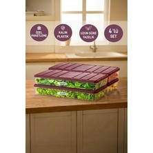 Selka Home 4 Adet 1 Lt. Nora Organizer Buzdolabı Buzluk Düzenleyici Saklama Kabı