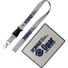 Tusba Market Tofaş Opar Torpido Üstü Beyaz Kaydırmaz Ped / Opar Beyaz Anahtarlıklı Oto Ayna Askısı – 2’li Set