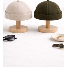 Ritagarcia Ayarlanabilir Haki-Bej Retro Takke Yazlık 2.li Set