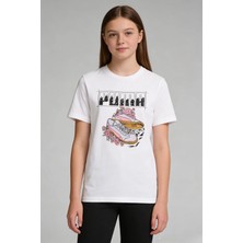 Puma Graphic Tee Çocuk Siyah Tişört – Pamuklu Baskılı Günlük Tişört