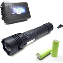 El Feneri Metal Zoomlu Şarjlı Cob LED Hasuba Hs-45