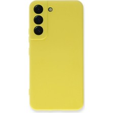 Galaxy S23 Plus Kılıf Nano Içi Kadife - Sarı