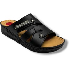 Serra 1135-26 Anatomik Masaj Taban Taşlı Tokalı Kadın Terlik