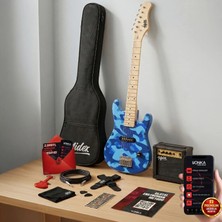 Midex CEG-30BS Amfili Full 1/4 30 İnç Elektro Gitar Seti