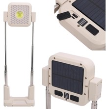 Hasuba Solarlı Ayaklı Projektör 160CM 3 Modlu Beyaz Günışığı Kırmızı HS-247