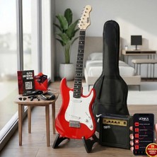 Midex CEG-36RD Amfili Full 3/4 36 İnç Elektro Gitar Seti Kırmızı