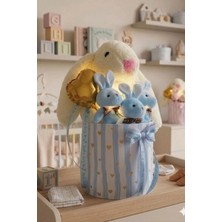 Sole LED Işıklı Özel Kutuda Uyku Arkadaşı Bunny Peluş Tavşan ile Yeni Doğan Hediye Seti- Babyshower ,yenidoğan Hediyesi