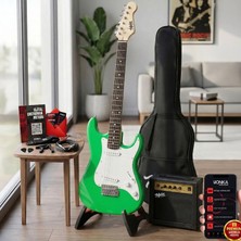 Midex CEG-36GR Amfili Full 3/4 36 İnç Elektro Gitar Seti Yeşil