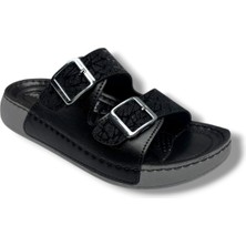 Serra 4005-1-26 Siimli Baskı Deri Çift Tokalı Anatomik Kadınterlik