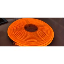 Cata 12V Amber Neon Led Flexible 5 Metre Plastik Materyal Enerji Tasarruflu Modern Aydınlatma